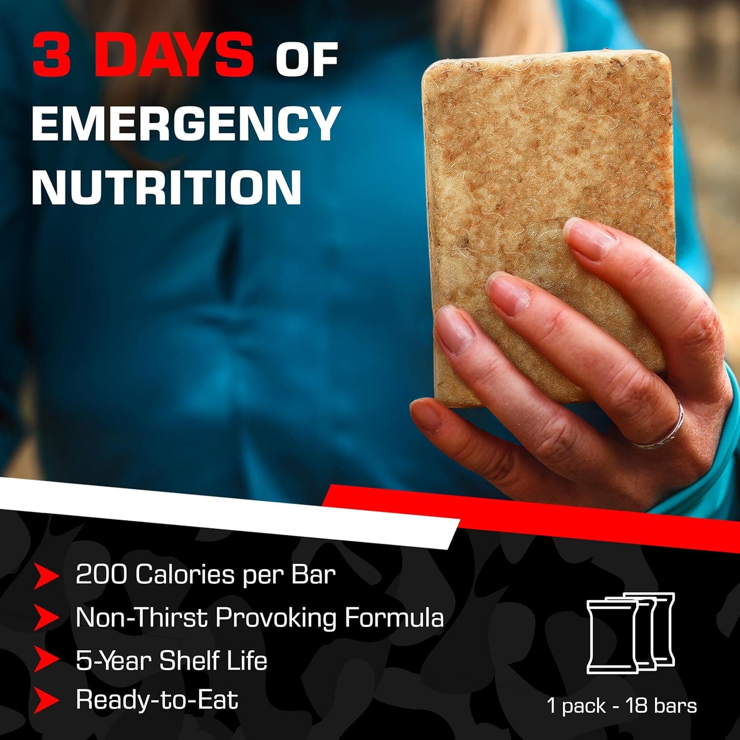 3600 Calorie Emergency Food Ration Bar view 2