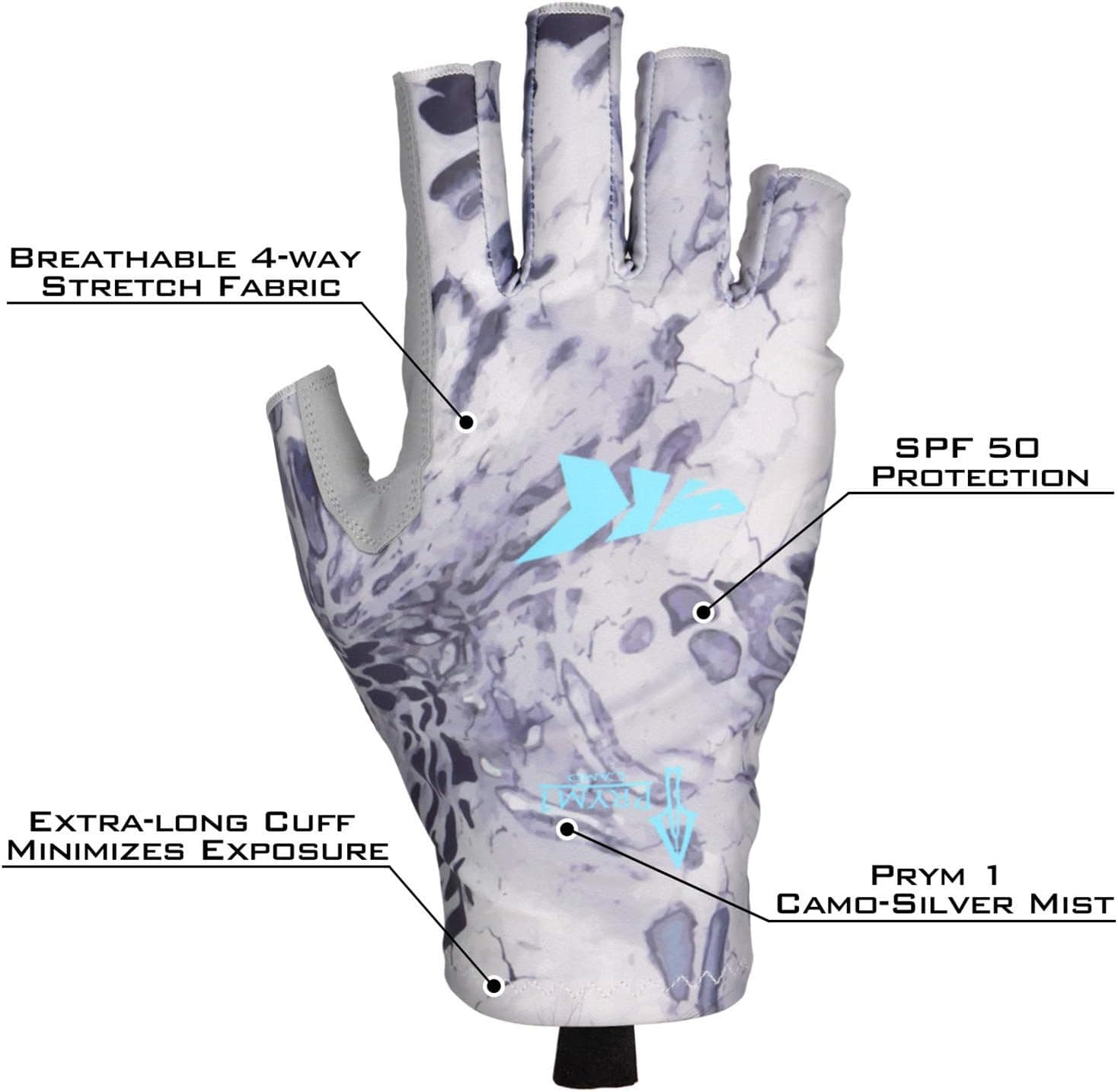 Sol Armis UPF50+ Sun Gloves view 3