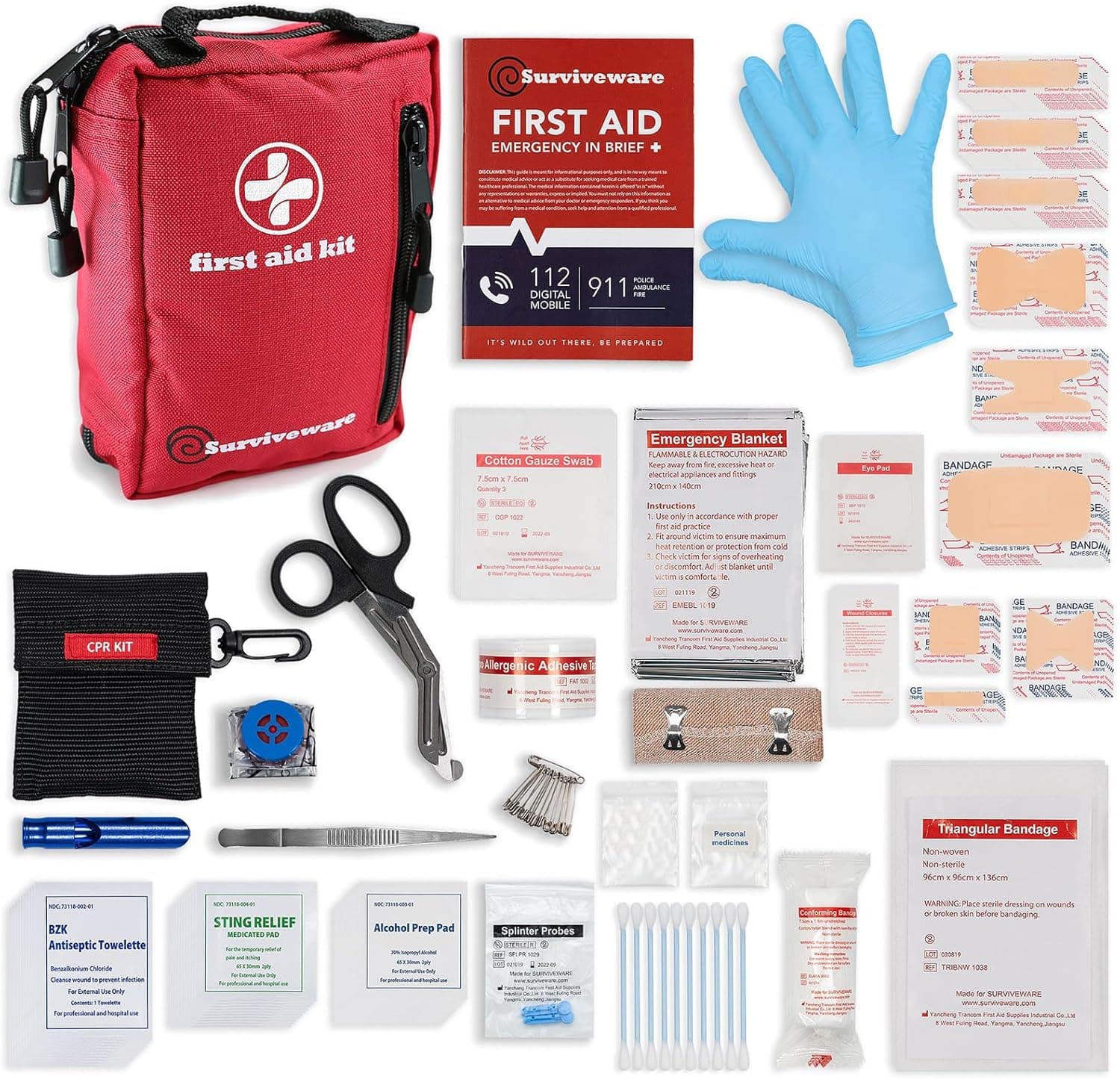 Comprehensive Small First Aid Kit